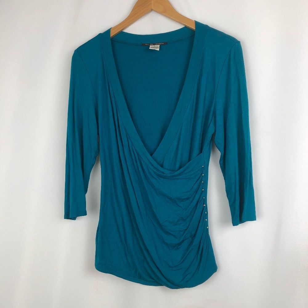 For the Republic Faux Wrap Shirt - Size Medium